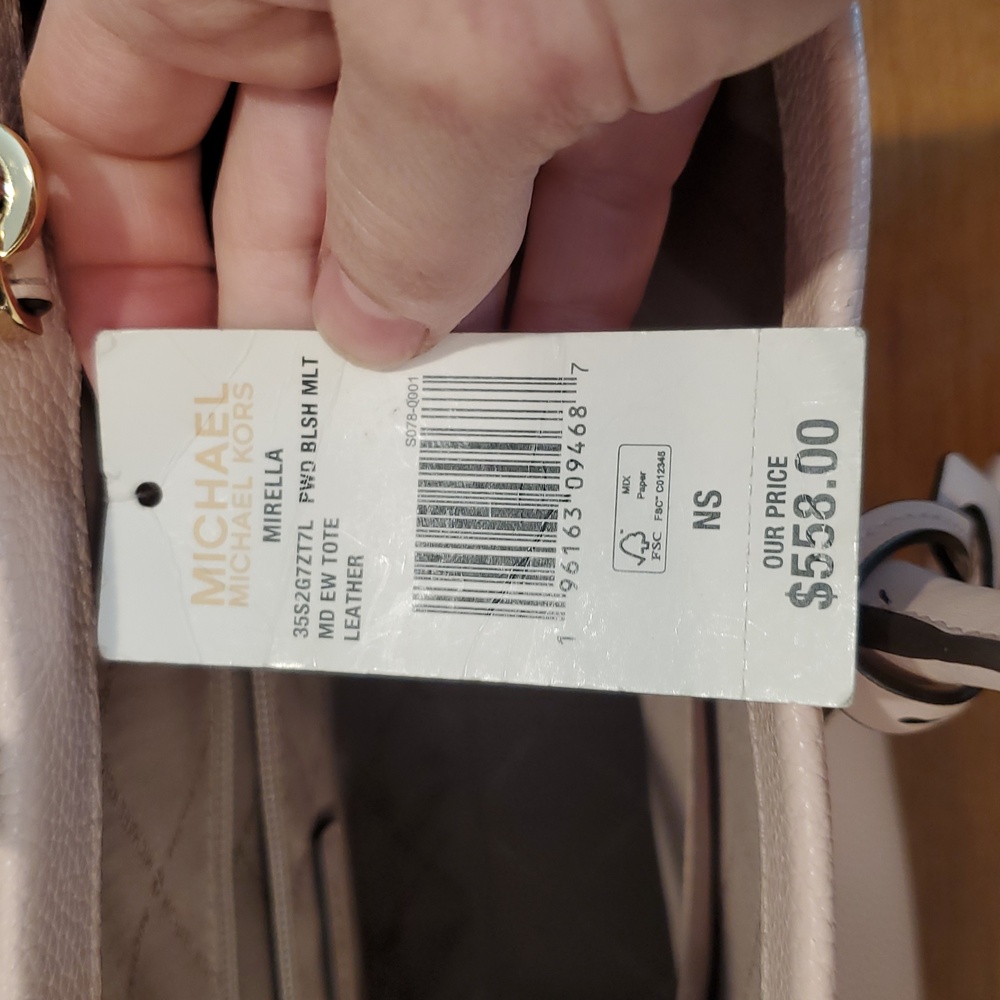 NWT Michael Kors Mirella Tote Baby Pink - Picture 11 of 14